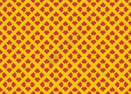 纺织品时髦的现代无缝几何图案设计解背景纹理黄色和红的颜图片