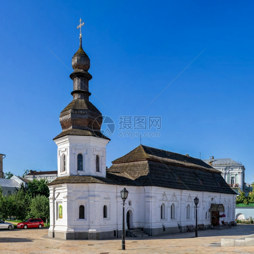 20年7月1日历史的乌克兰基辅0712乌克兰基辅的圣迈尔斯金圆顶修道院在一个阳光明媚的夏日早晨乌克兰基辅的圣迈尔斯金圆顶修道院旅图片