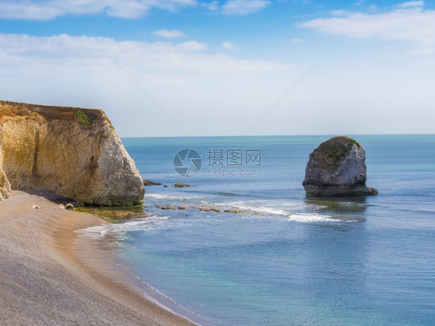 夏季Wight岛旅游景点英国格兰云航海的风景优美图片