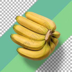被隔离的香蕉群新黄色农业水果团体图片