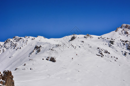 阿尔卑斯山雪山山脉图片