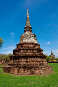 历史古代泰国阿尤塔亚地标佛教徒图片