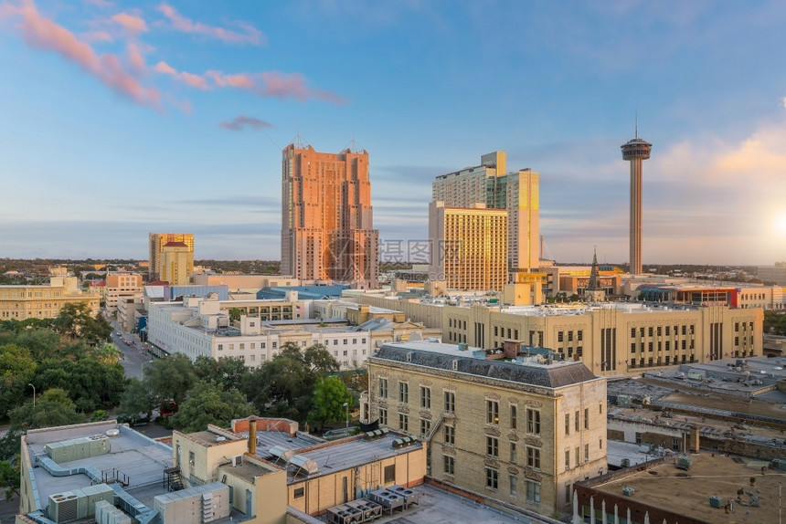 状态美国得克萨斯州SanAntonio市中心的风景场德克萨斯州图片