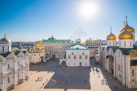 钟白色的莫斯科克里姆林宫教科文组织俄罗斯世界遗产地点博物馆背景图片