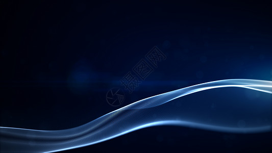 粒子漩涡动画明亮的光滑蓝色纹理微粒和光抽象背景移动背景