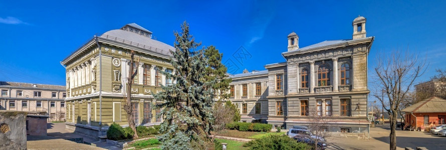 乌克兰敖德萨医科大学的教学楼背景图片
