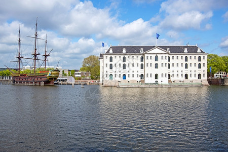 遗产欧洲荷兰阿姆斯特丹港市风景荷兰航海的图片