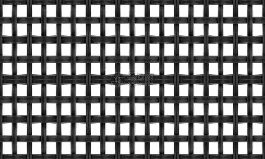 3d使黑色金属链条有铁丝网格白色背景上孤立的剪切路径建造盘子形象的图片
