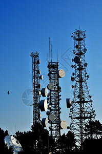 沟通技术Antena塔通信卫星电气图片