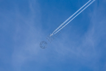 长途汽运空气运输蓝天喷气式飞机长途行背景