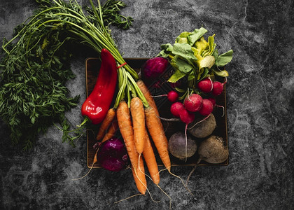 颜色顶视图分类蔬菜沙拉营养素食主义者图片