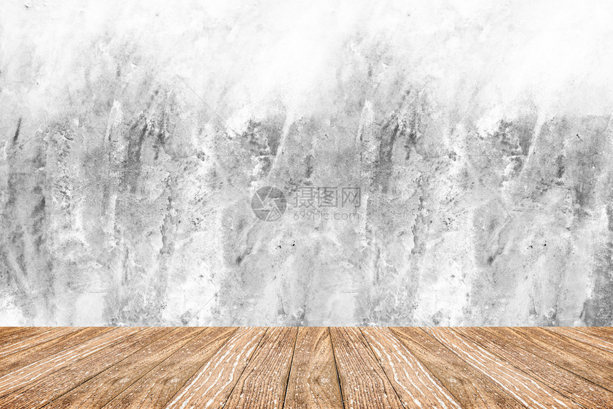 室内的白色粗糙水泥墙壁和木地板清洁风格cleantyle优质的黑色图片