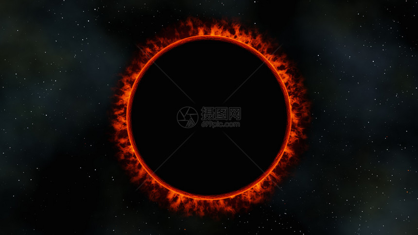 红色矮星太阳日蚀3D的门户14天上的图片