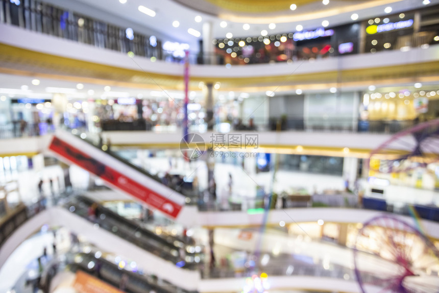 建造盒子散景新闻部商店的bokeh抽象光背景图片