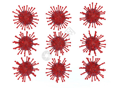红色病毒背景图片