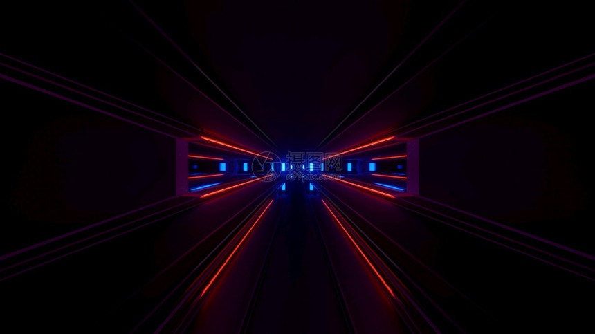 激光轻游戏主题4kuhd3d号走廊插图背景照亮墙未来区4k3d插图背景灯房间技术图片