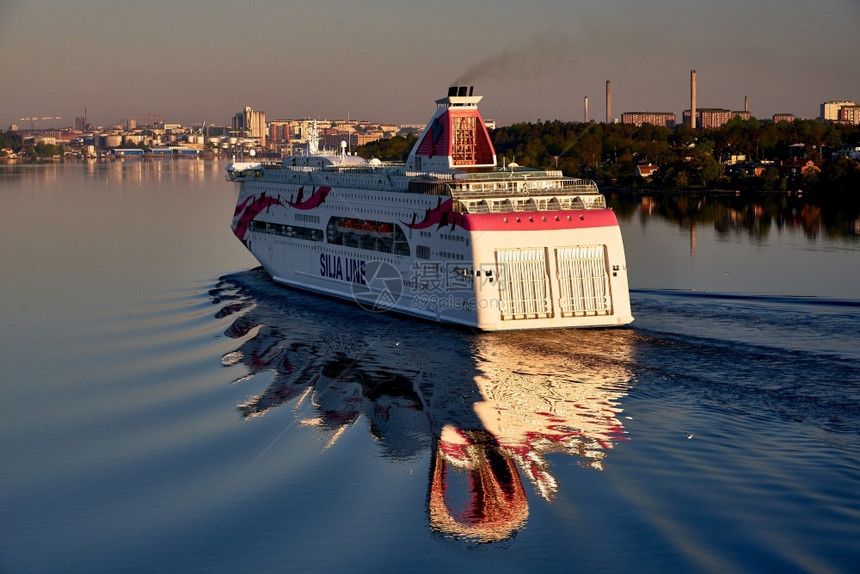 斯德哥尔摩瑞典2018年5月日9年5月日Silja线波罗的海公主从图尔库到斯德哥摩的渡口和波罗海上安地群岛从托尔库到斯德哥摩的渡图片