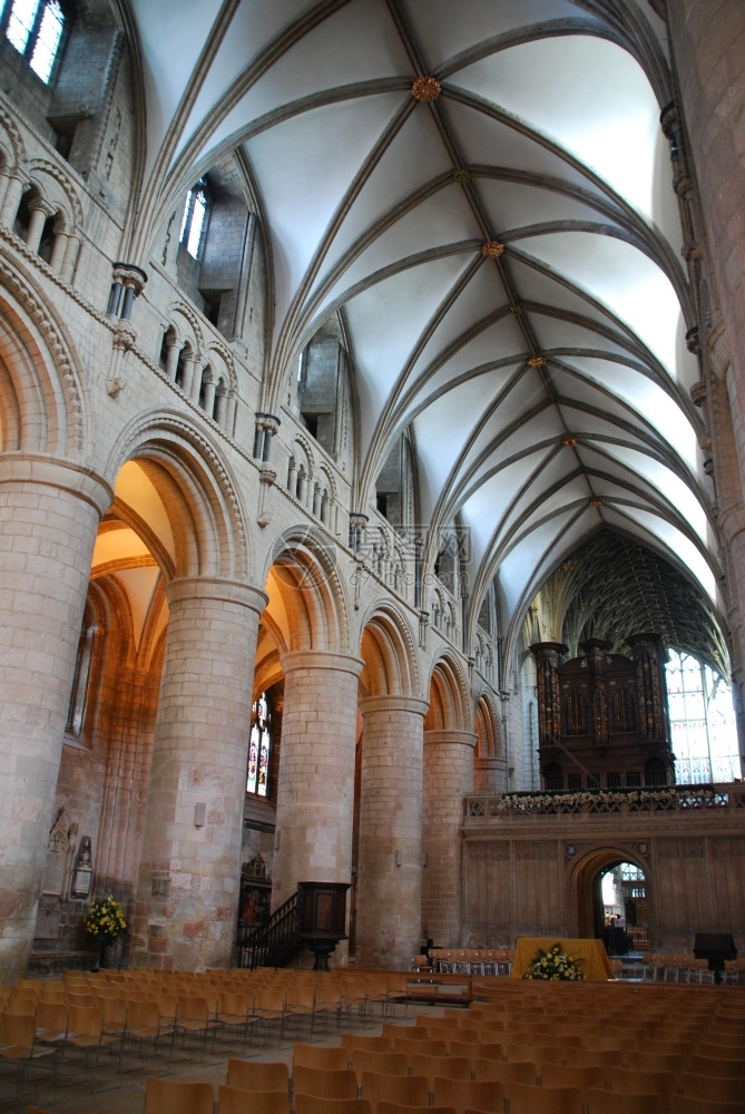 英国著名Gloucester大教堂内地联合王国英伟大的场景图片