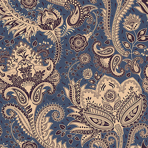 佩斯利复兴种族的墙纸印度花卉背景Paisley时装风格设计印度花草背景设计印度花粉无缝结构型设计图片