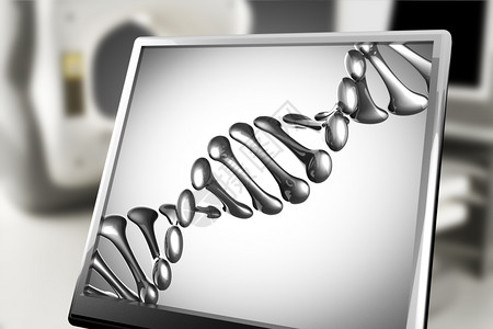 生物化学实验室中的DNA监测模型DNA克隆微图片
