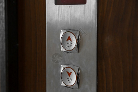 等待按钮电梯调用按钮有选择焦点浅深度字段酒店技术经典的背景