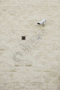 市内监视摄像系统保护细节房屋墙上的安全保卫细节在城市的监视摄像系统保护细节住宅墙上的安全细节技术评论记录团队高清图片素材