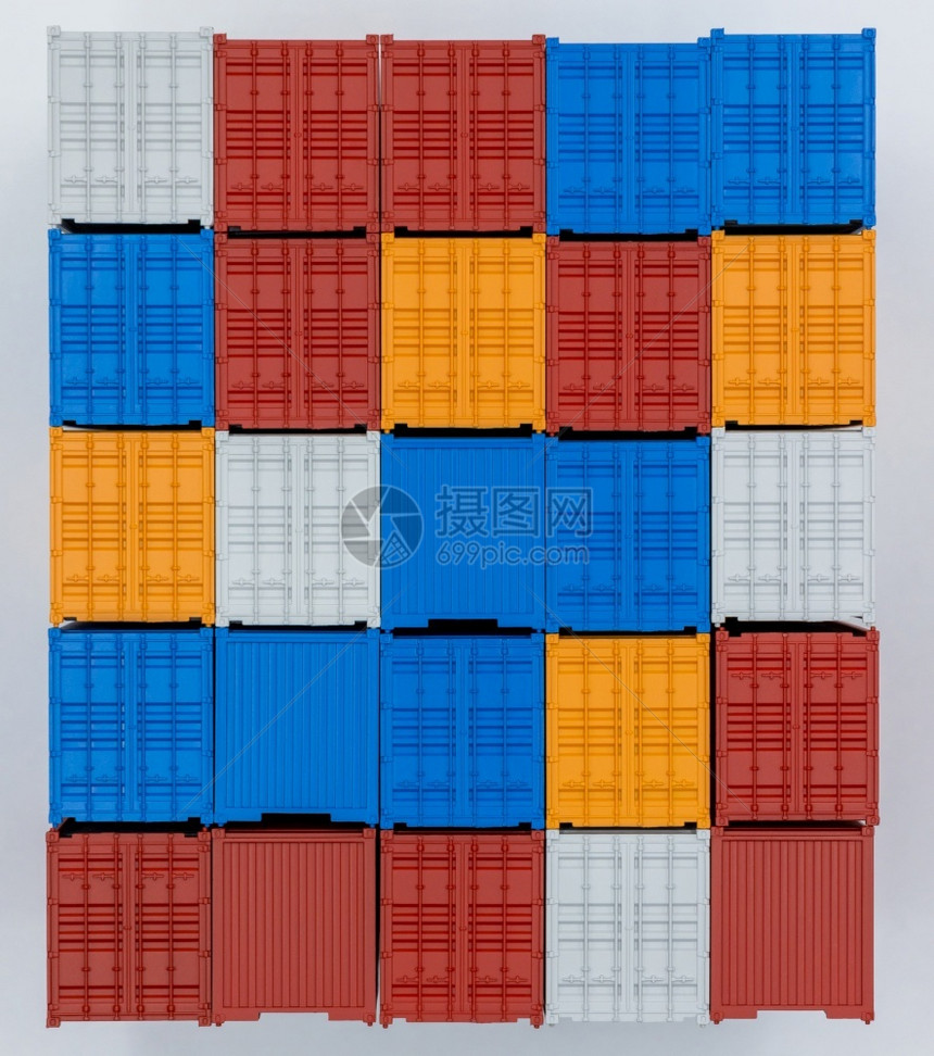 目的血管以白色背景孤立的货运集装箱物全球商业公司行进口出物流运输与交货的全球运集装箱输和交海集装箱仓库图片