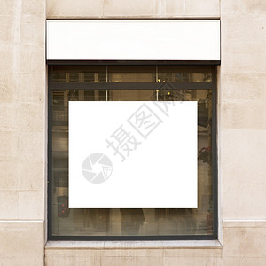 中央高清晰度照片白广告牌商店窗口优质照片高品窗户店面图片