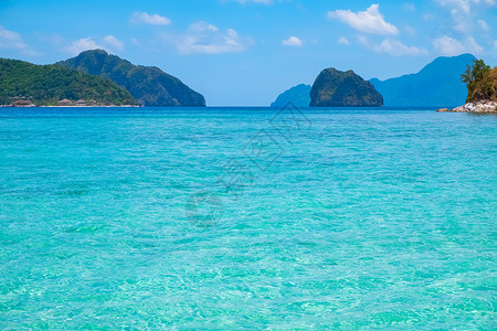 地标天堂假期蓝色环礁湖热带景观菲律宾巴拉万埃尔尼多图片