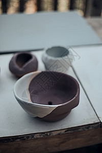 销售过程目的陶瓷板餐具制成品加工车间生产陶瓷艺品的制作和陶图片