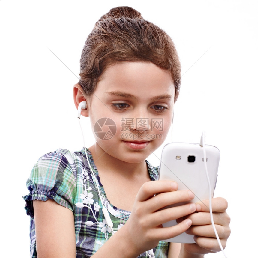 人们某物年轻女孩在智能手机上找东西漂亮的图片