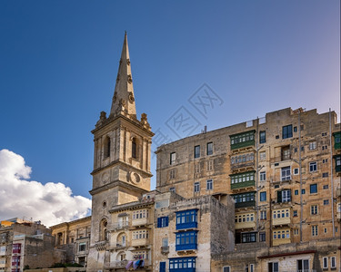 马耳他瓦莱塔圣保罗公会教堂基督建筑的首都图片