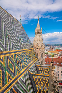 城市景观历史维也纳城市天际线奥地利上空中观测最佳图片