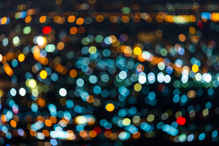 新的城市夜间背景摘要简讯周知bokeh抽象的灯泡背景