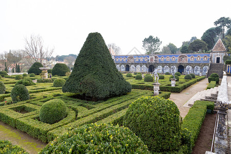 PalaciodosMarquesesdaFronteira在云天里斯本葡萄牙自然历史的住宅背景图片