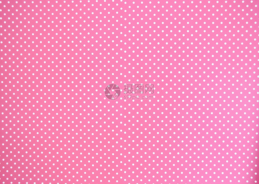 细节复古的桌布粉色背景纹理配白圆点粉和白斑点图案可用于背景复古现代设计美粉色背景纹理带有白色波尔卡圆点粉色和白斑点图案可用于背景图片