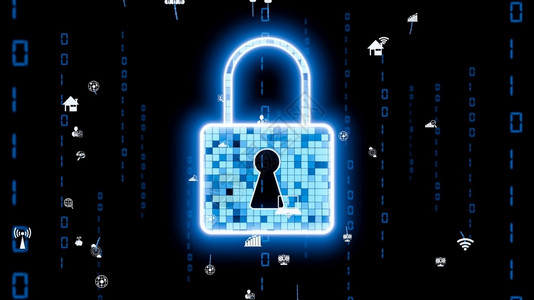 不安全感有远见的网络安全加密技术保护数据隐私3D渲染计算机图形有远见的网络安全加密技术保护数据隐私人的密码服务器设计图片