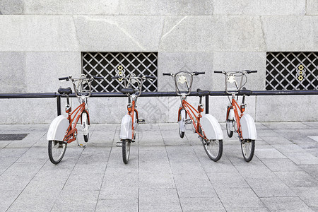 车轮自行泊城市自行交通体育的详情人们团体游客高清图片素材