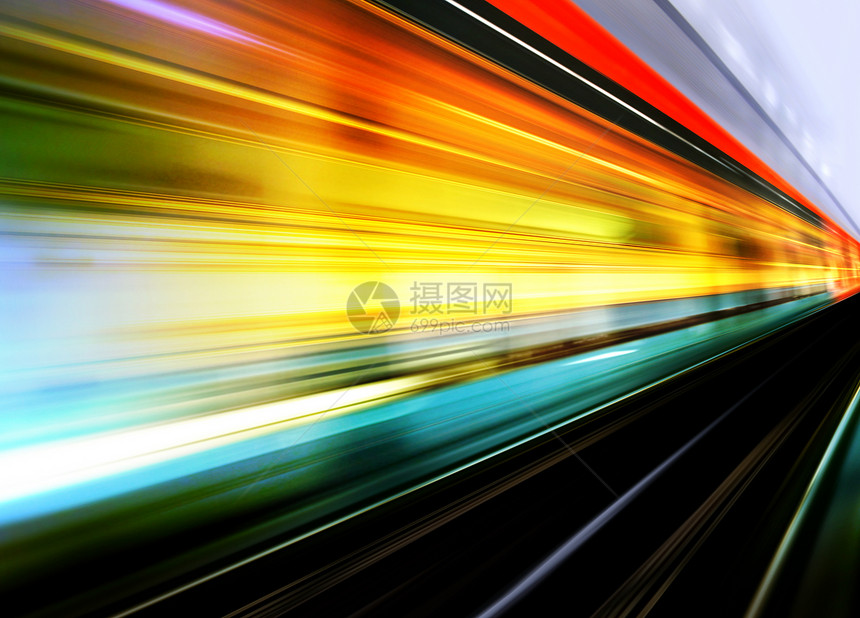 高速列车的背景户外运动模糊游客导轨机车图片