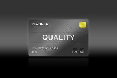 提升最好的黑色背景上高品质白金卡可靠背景图片