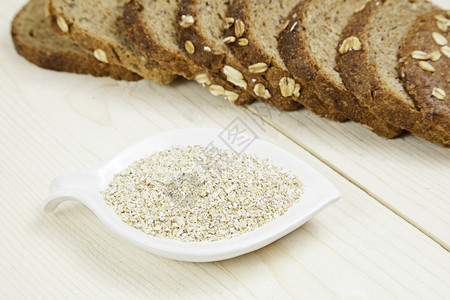 Rye面包和燕麦详细食品和谷物面包健康食品杂货面包师麸图片