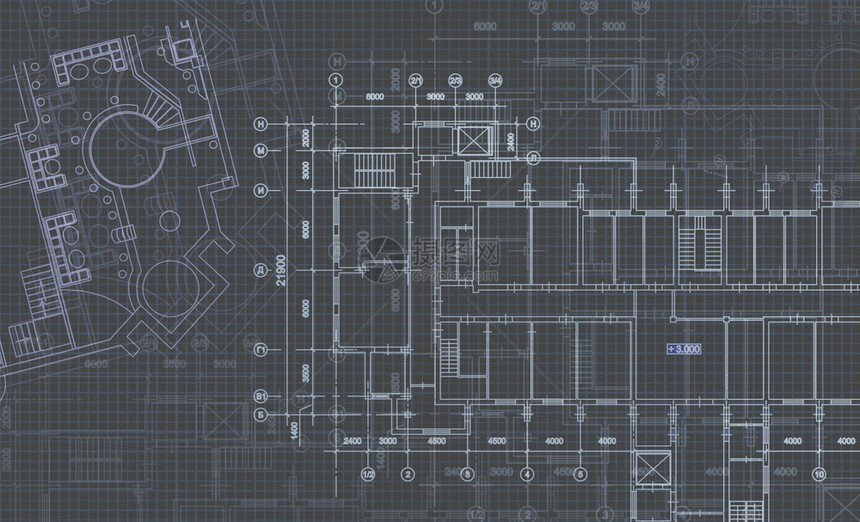 起草房子设计师建筑背景与技术图纸蓝系列场地规划纹理房屋蓝图纸建筑项目的一部分与技术图纸的建筑背景蓝图计划纹理建筑项目的绘图部分图片