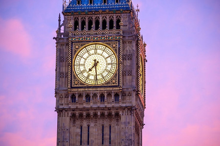 BigBen和英国伦敦黄昏时的议会大厦首都户外天空图片