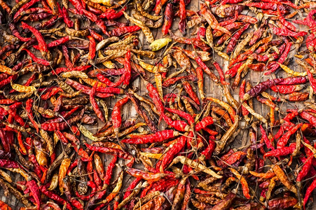 种植园胡椒Asian市场红辣椒有机食物背景青菜图片