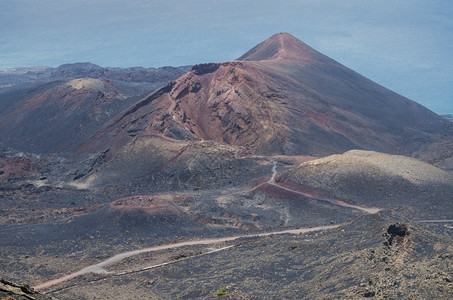 西班牙加那利群岛拉帕尔马的圣安东尼奥火山景观沙漠干燥热图片