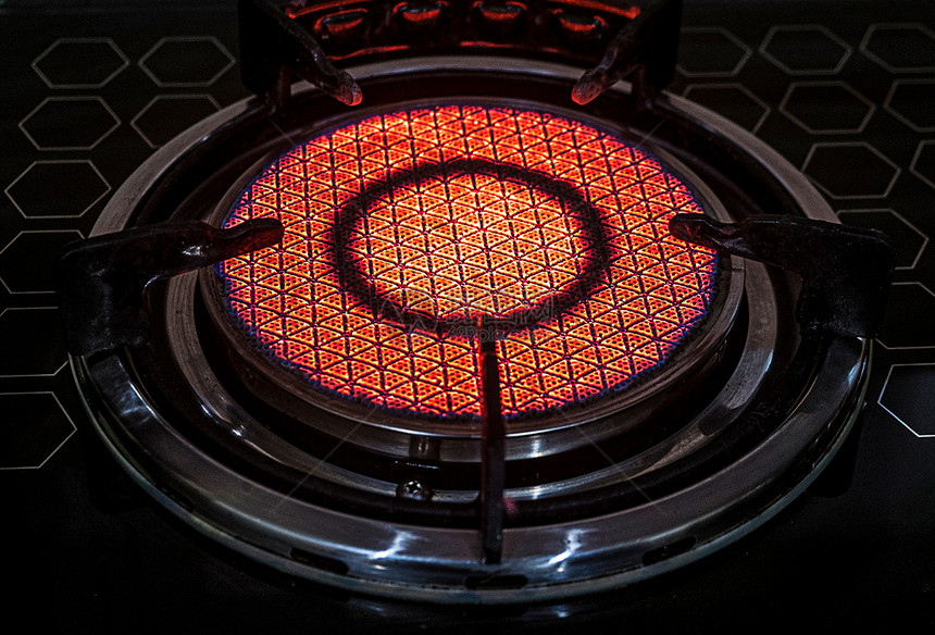 关于煤气炉灶陶瓷模式的红外辐射技术食物烹饪目的图片