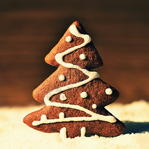 手工制作圣诞树饼干图片