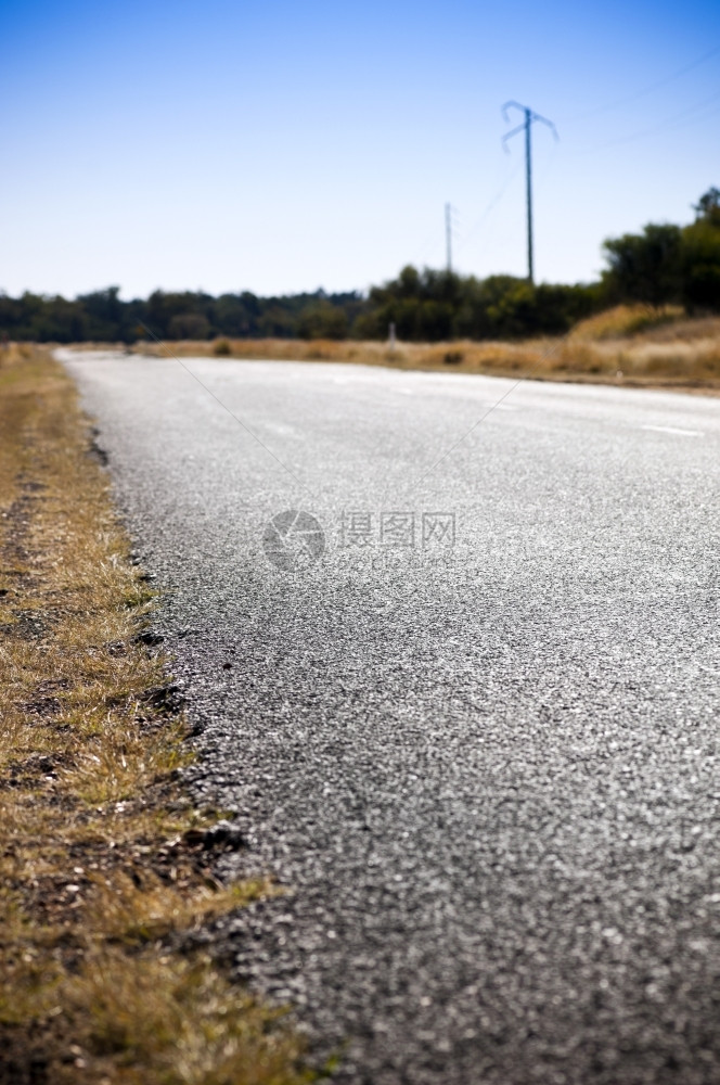 天道路安全概念浅为关注的公路偏对道安全概念蓝色的土地图片