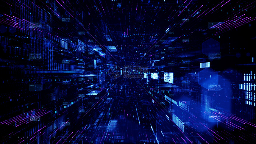 蓝色的插图计算数字网络空间和据连接转让数字据高速互联网在未来背景概念中采用技术数字据未来背景概念的技术转让电子数据图片