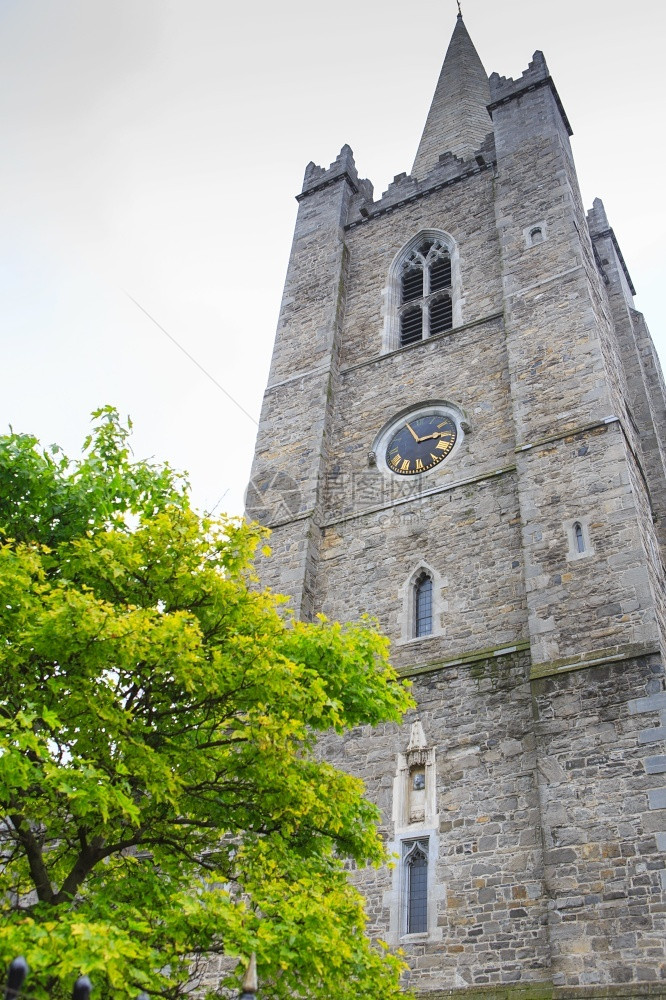 天主教建筑学地标爱尔兰都柏林圣帕特里克斯大教堂外观爱尔兰圣帕特里克斯大教堂是爱尔兰的一所家教堂圣帕特里克斯大教堂日SintPat图片